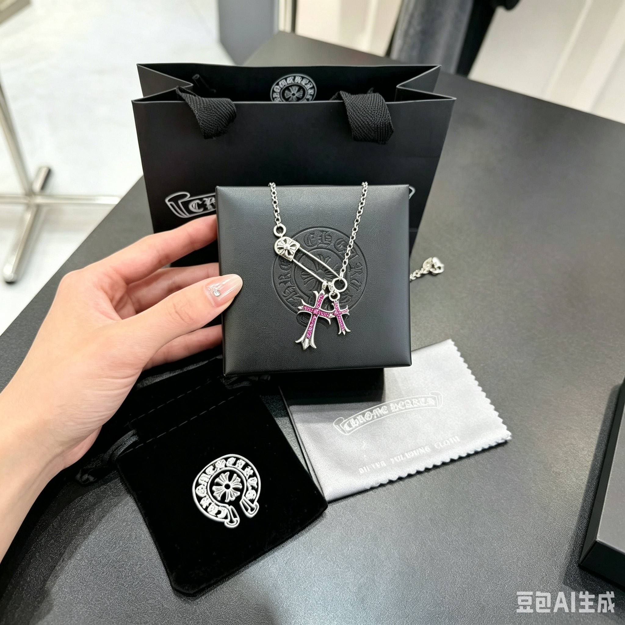 Gargantilla Chrome Hearts